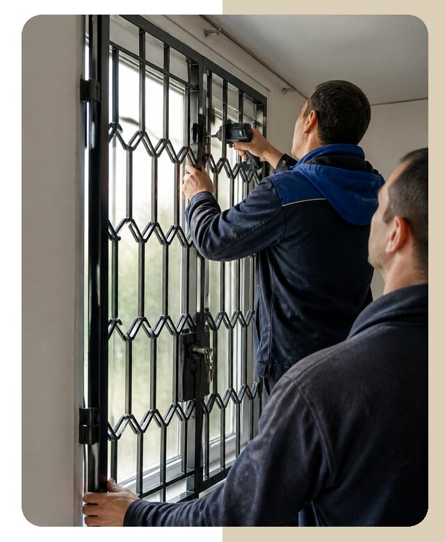 Установка распашных решеток в Каменске-Уральском цена от 6915 р. | ДвериЛегко-Кмн